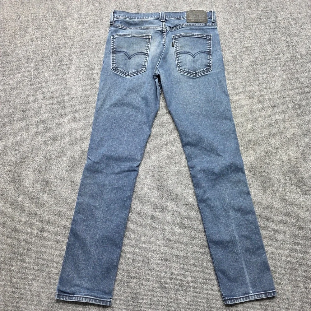Levis 511 Slim Fit Jeans Men's 32x34 Blue Medium Wash Denim Pants 04511-0151 - Picture 3 of 14
